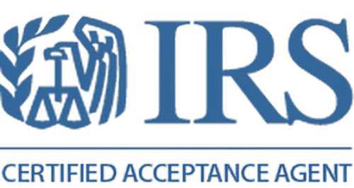 IRS Certified Acceptance Agent logo
