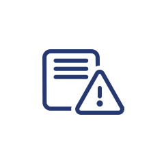 icon-circle-letter-triangle-exclamation Icon representing an IRS letter or tax notice