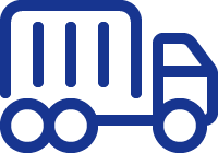 Trucking and transportation industry icon