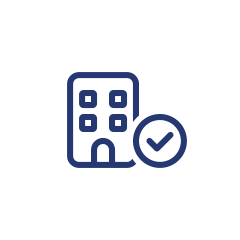 icon-circle-building-check Business tax preparation services icon